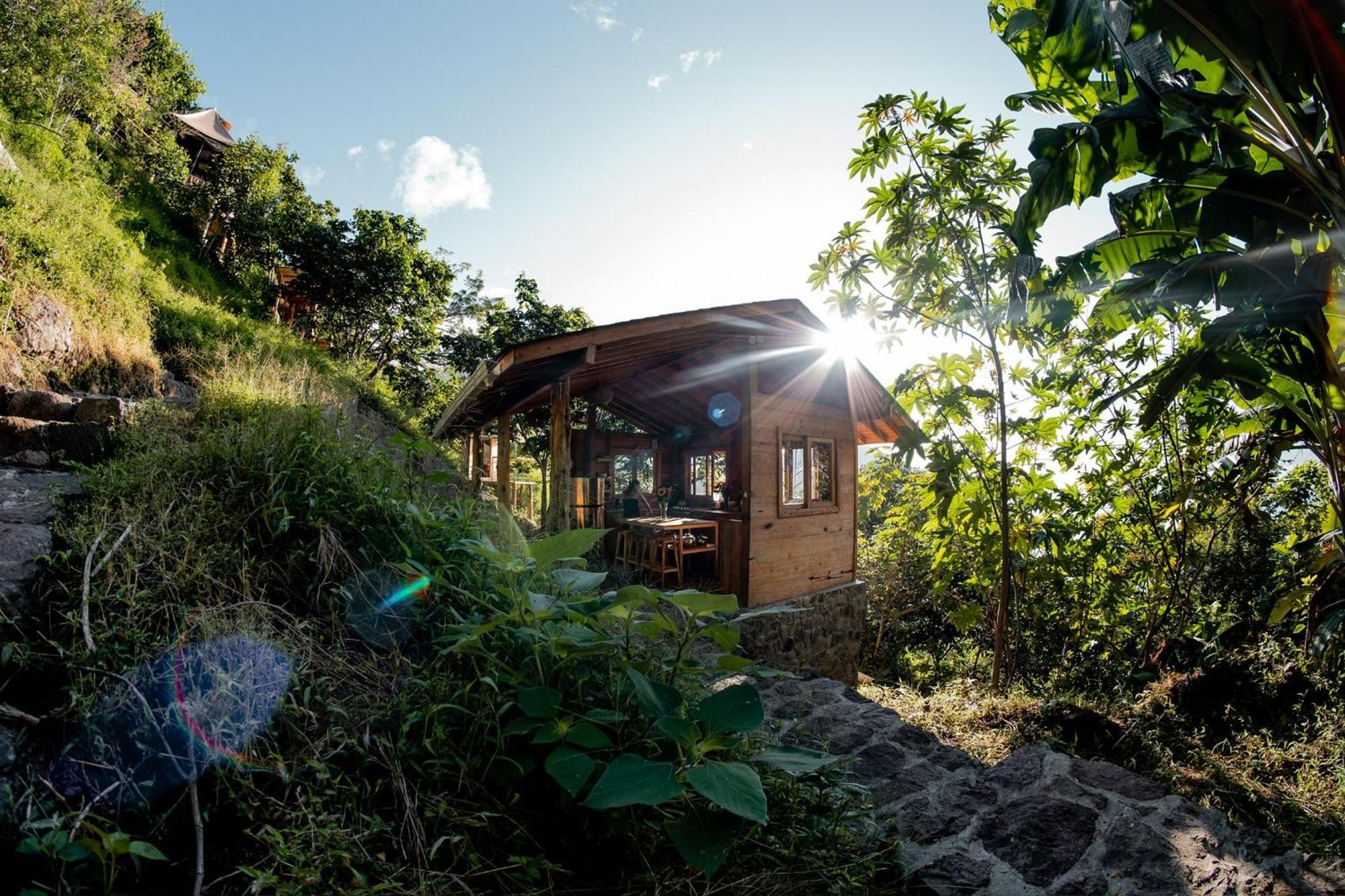 Fuego Atitlan Eco-Hotel San Marcos La Laguna Exteriör bild